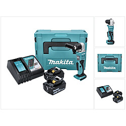 Makita DDA 351 RTJ Perceuse angulaire sans fi 18 V 13,5 Nm + 2x Batteries 5,0 Ah + Chargeur + Coffret Makpac