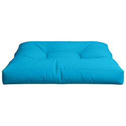 Acheter vidaXL Coussin de palette bleu 80x80x12 cm tissu