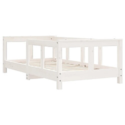 Avis Maison Chic Lit simple Cadre de lit pour enfant,Lit d'Enfant Moderne blanc 70x140 cm bois de pin massif -MN57469