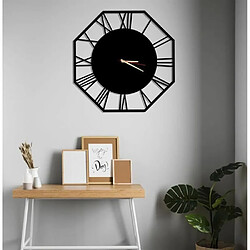 Avis DEKORY Octogone Horloge Murale en Métal 50cm