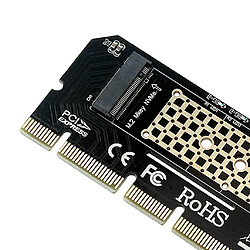 Avis 1 Pièce M.2 NVME SSD NGFF Vers PCIE 3.0 X 16 Adaptateur Carte D'interface M-Clé