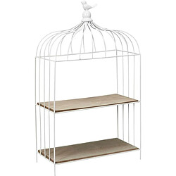 The Home Deco Factory Etagère décorative cage à oiseau en métal 31 x 15 x 51 cm.