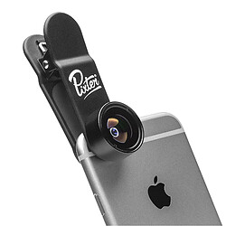 Objectif Fisheye Smartphones/Tablettes Angle 180° Clip de fixation Pixter Noir