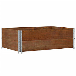 Acheter vidaXL Jardinière marron 120x80 cm bois massif de pin