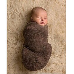 nouveau-né bébé garçon fille photographie accessoires photo stretch en tricot wrap gris rosé