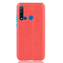 Wewoo Coque PC + PU antichoc en texture de crocodile pour Huawei P20 lite 2019 / Huawei nova 5i rouge