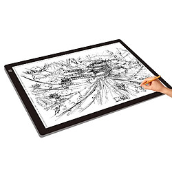 Wewoo Tablette graphique 23W 12V LED Trois niveaux de luminosité Acrylique Copie conseils dessin Anime Sketch Sketchpad, prise américaine