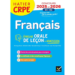 Français : épreuve orale de leçon, admission : CRPE concours 2025 et 2026, M1, M2 - Occasion