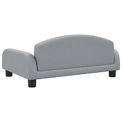 Acheter vidaXL Canapé pour enfants gris clair 70x45x30 cm tissu