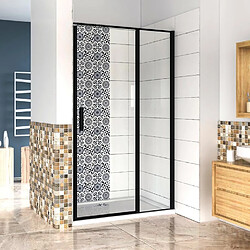 Aica Sanitaire Porte de douche 80x185cm en verre securit anticalcaire 6mm