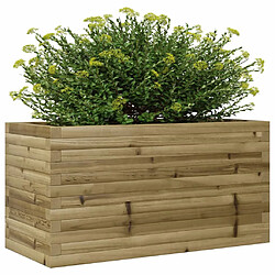 Avis vidaXL Jardinière 90x40x46 cm bois de pin imprégné