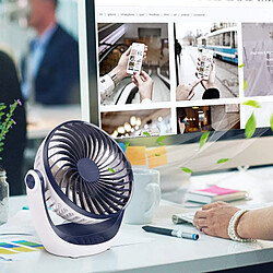 Avis Universal Ventilateur de bureau, poudre de bureau, ventilateur portable, vitesse ajustable, tête tournante à 360 °, mini ventilateur personnel