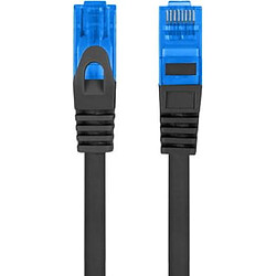 CORDON DE RACCORDEMENT CAT.6A S/FTP LSZH CCA 1M NOIR FLUKE PASSED LANBERG