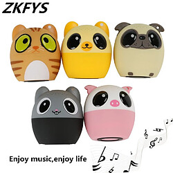 Avis Universal Cartoon Mignon Mini Mini Haut Haute Qualité Bluetooth Haut-parleur Support Self-Timer Hands Calling Free Musique Pleinge Lecteur Stéréo Haut-parleurs | Haut-parleurs portables (chien beige)