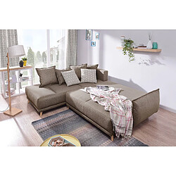 Avis Bestmobilier Lena - canapé d'angle gauche convertible - 5 places - latte - style scandinave