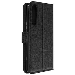 Avizar Housse pour Sony Xperia 5 IV support vidéo portefeuille simili cuir Noir