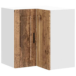 vidaXL Armoire d'angle murale de cuisine Porto vieux bois