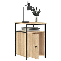 Maison Chic Tables de chevet 2pcs - Table basse Table de nuit - chêne sonoma 40x42x60cm bois d'ingénierie -MN30561 pas cher