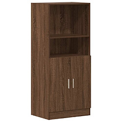 vidaXL Armoire de cuisine chêne marron 57x41,5x131,5cm bois ingénierie