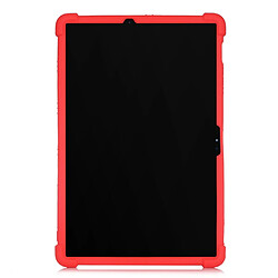 Coque en silicone Multicolore avec béquille coulissante rouge pour votre Samsung Galaxy Tab S7 Plus