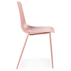 Avis Alterego Chaise intérieur / extérieur 'FELIZ' rose en matière plastique et métal