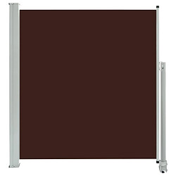 Maison Chic Auvent latéral rétractable de balcon | Store extérieur | Auvent solaire de patio 140 x 300 cm Marron -GKD53307