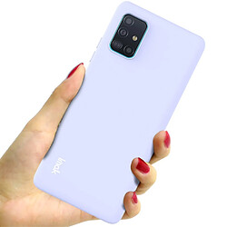 Coque en TPU sensation de peau couleur souple violet pour votre Samsung Galaxy A51 5G SM-A516