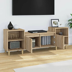 Acheter Maison Chic Meuble TV scandinave - Banc TV pour salon Chêne sonoma 160x35x55 cm Bois d'ingénierie -MN35752