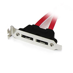 StarTech.com ESATAPLT2LP adaptateur et connecteur de câbles eSATA SATA Rouge