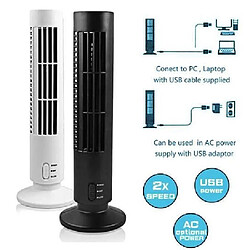 mini Ventilateur Colonne climatisation Climatiseur USB Ventilateur de Table de PC Blanc +Support Téléphone Portable (cadeau)