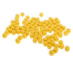 Acheter 100 pièces en bois blanc dés d6 six faces dés pour d u0026 d rpg jeux jaune