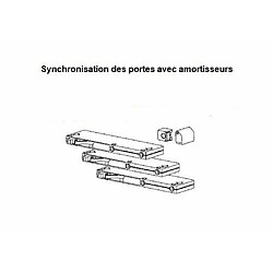 Avis Inside 75 Armoire coulissante LISEA 4 portes 6 tiroirs blanc verre anthracite 300 x 236 cm HT