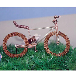 modèle de vélo en métal vintage w / fleur roue artisanat jouet cadeau décor café