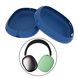 Étui En Silicone Pour Oreillettes Antichoc Pour Casque Airpods Max Bleu Foncé pas cher