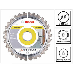 Bosch Best for Universal Disque à tronçonner diamant 125 x 22,23 mm ( 2608603630 )