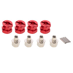 Roue Hex Hub 12mm Extension Adaptateur Plus long Combiner pour 1/10 RC Car Red