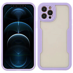 Coque en TPU + acrylique violet pour votre iPhone 12 Pro 6.1 pouces