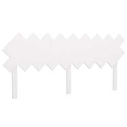 Maison Chic Tête de lit scandinave,Meuble de chambre Blanc 178x3x80,5 cm Bois massif de pin -MN73924