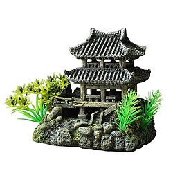 Artisanat Résine Décor Rockery Aquarium Caves Pour Fish Tank Ornement Plantes Maison Yunhe Tower