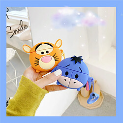 GUPBOO Airpods Coque Housse Étui Protecteur Compatible pour AirPods1/2-Silicone d'âne de tigre de dessin animé mignon