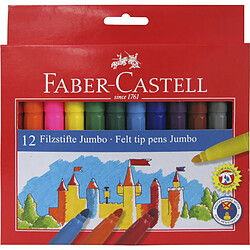 FABER-CASTELL Feutre Jumbo, étui en carton de 12 ()