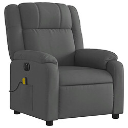 Avis Maison Chic Fauteuil Relax pour salon, Fauteuil inclinable de massage électrique gris foncé tissu -GKD73199