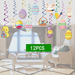 Avis Pâques Swirls Bunny Rabbit Egg Hunt Party Plafond