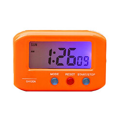 batterie horloge quartz horloge de voyage horloge de table pour voiture maison orange