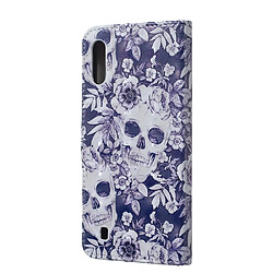 Avis Wewoo Housse Coque Étui en cuir à rabat horizontal 3D avec Motif crâne et de fleurs pour Galaxy M10avec support et fentes cartescadre photo et porte-monnaie