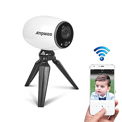 Wewoo Anpwoo Cannon Caméra IP CMOS HD WiFi 1/3 pouce 1.3MP 960P avec support pour trépied, détection de mouvement et vision nocturne (blanc)