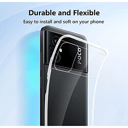 Htdmobiles Coque pour Xiaomi Poco M5 4G / Poco M4 5G - housse etui silicone gel fine + film ecran - TRANSPARENT TPU