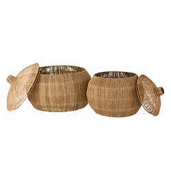 Paris Prix Lot de 2 Paniers en Jute Dantya 55cm Naturel