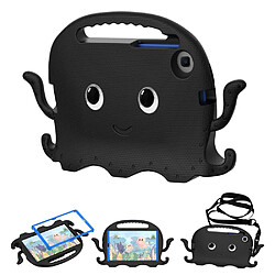 Coque en TPU avec bandoulière et fente pour stylo noir pour votre Samsung Galaxy Tab A7 Lite 8.7-pouces SM-T220/SM-T225