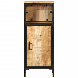 Avis Maison Chic Armoire de salle de bain,Meuble de rangement,Meuble haut 40x27x90cm bois massif manguier et fer -GKD317942